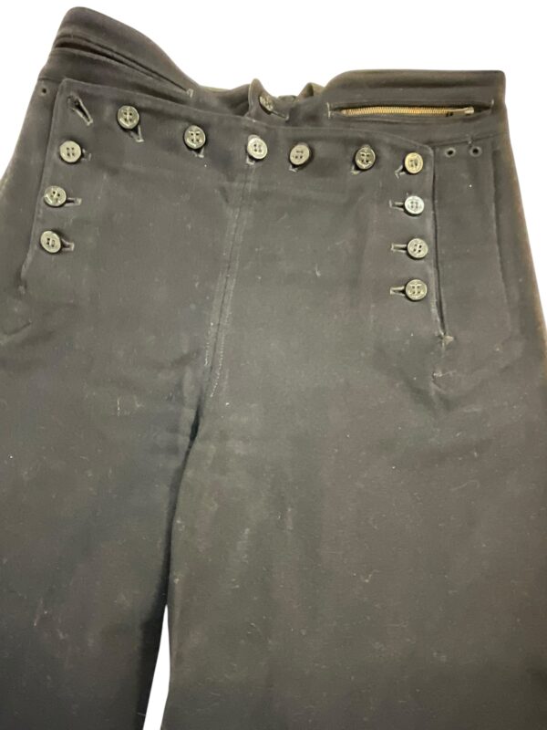 WW2 US Navy USN Wool Trousers With Front Flap Size Small Short - Image 5