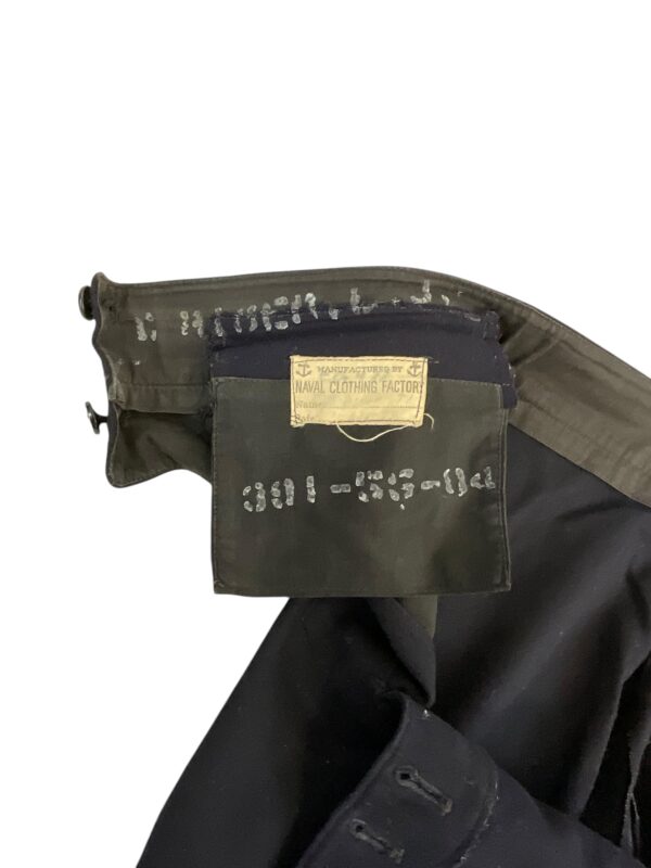 WW2 US Navy USN Wool Trousers With Front Flap Size Small Short - Image 4