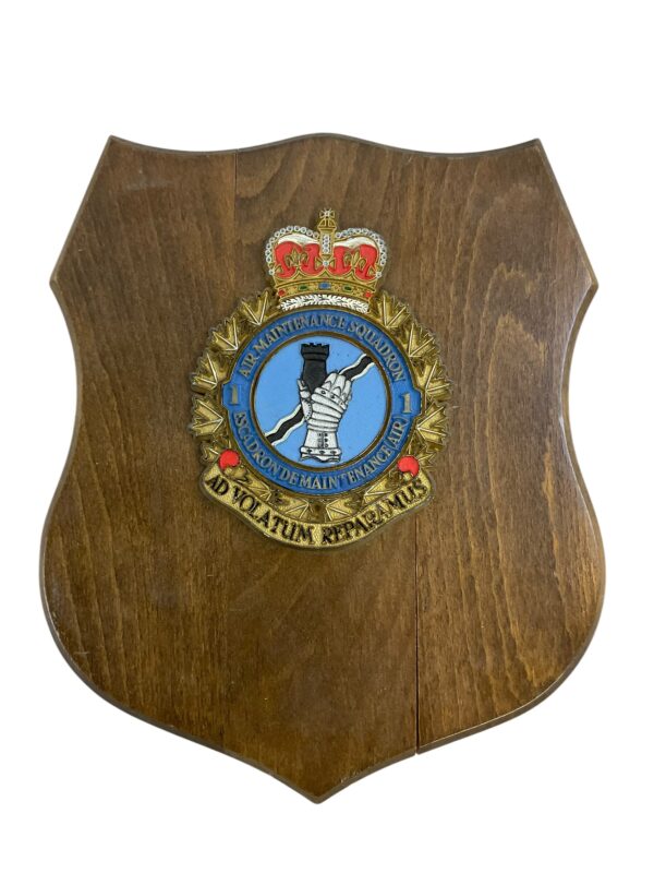 Royal Canadian Air Force RCAF Air Maintenance Squadron Wood Plaque