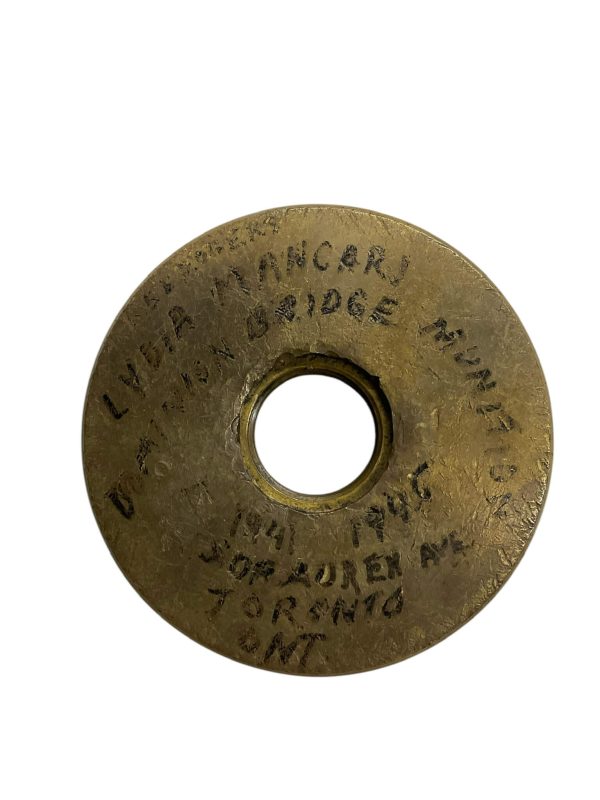 WW2 Canadian Artillery Shell Trench Art Ashtray - Image 2